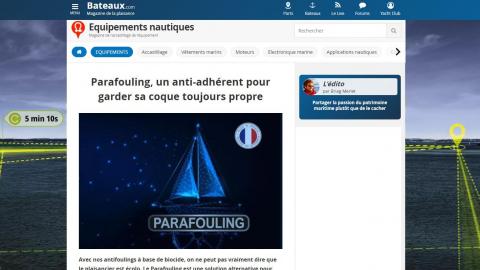 Bateaux.com: Parafouling, a non-stick to keep the hull clean always