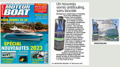 Moteur Boat Magazine : Un nouveau vernis antifouling, sans biocide